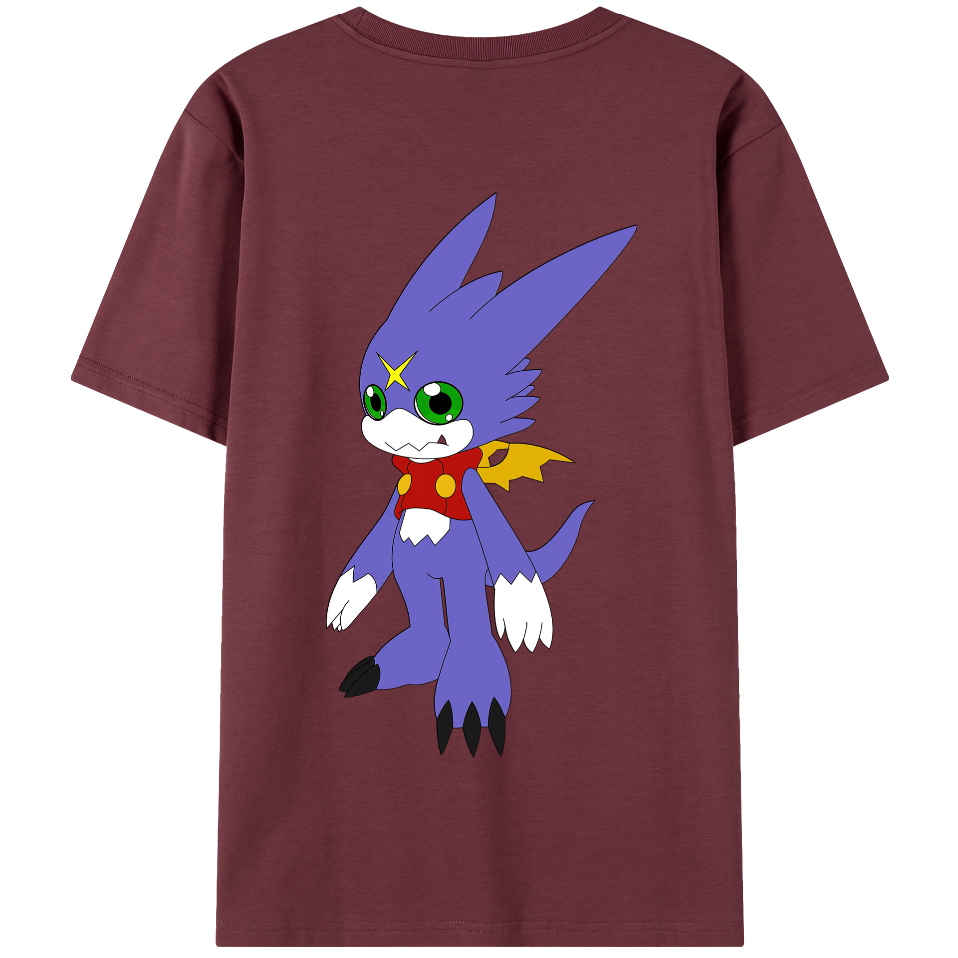 （画像用） Digimon デジタルモンスター/デジモン 綿100％半袖Tシャツ（背面プリント）